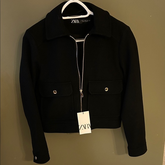 Zara Jackets & Blazers - Zara Women's Black Bomber Jacket